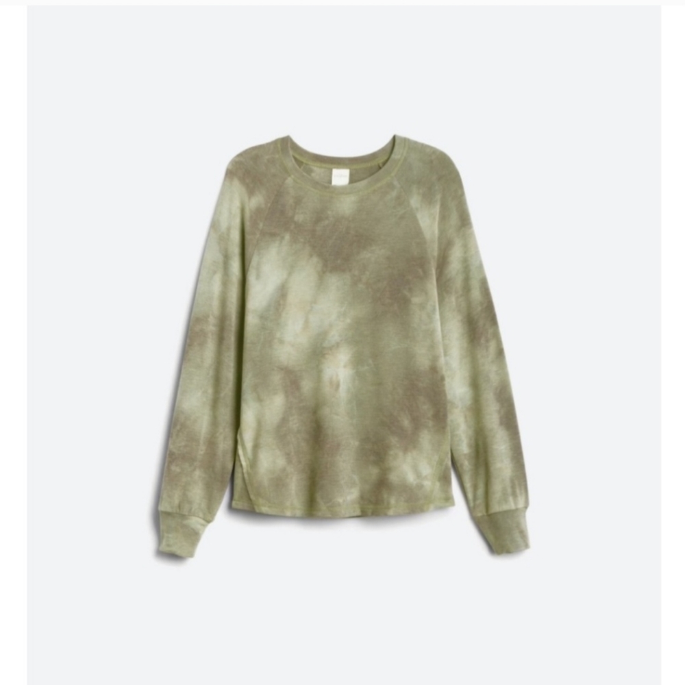 Green Tie dye thin sweatshirt
